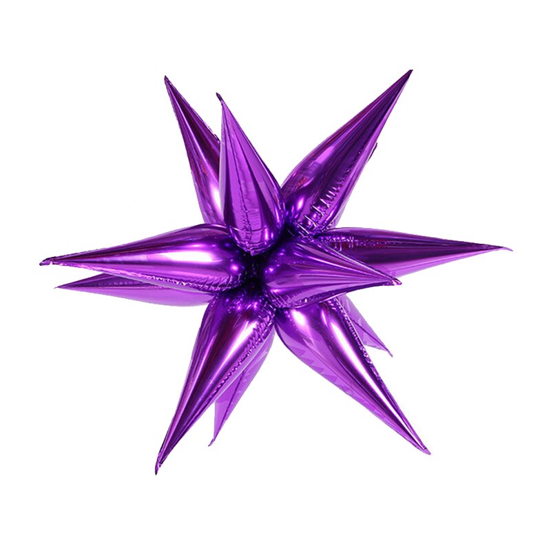 star shaped foil balloon set 12 pcs, view 7 - MRSLM