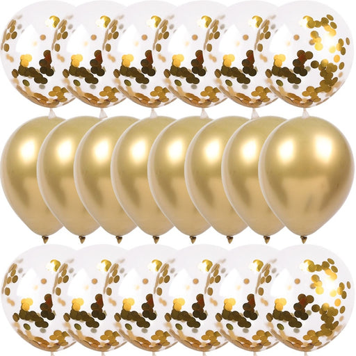 20 confetti latex balloons - MRSLM