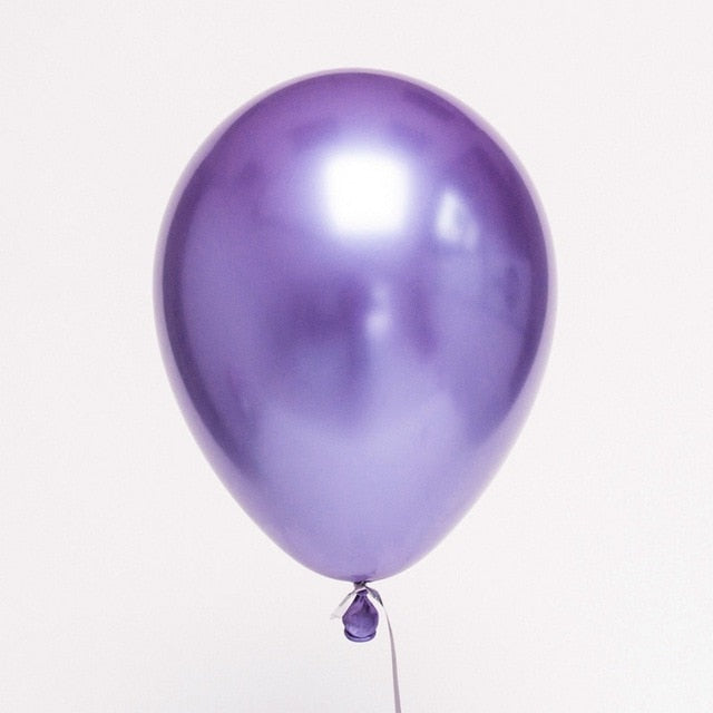 metallic latex balloon set 10 pcs, view 7 - MRSLM