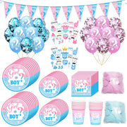 gender reveal party tableware set - MRSLM
