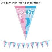 gender reveal party tableware set, view 2 - MRSLM