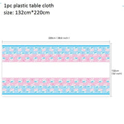 gender reveal party tableware set, view 3 - MRSLM