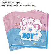 gender reveal party tableware set, view 4 - MRSLM