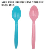 gender reveal party tableware set, view 6 - MRSLM