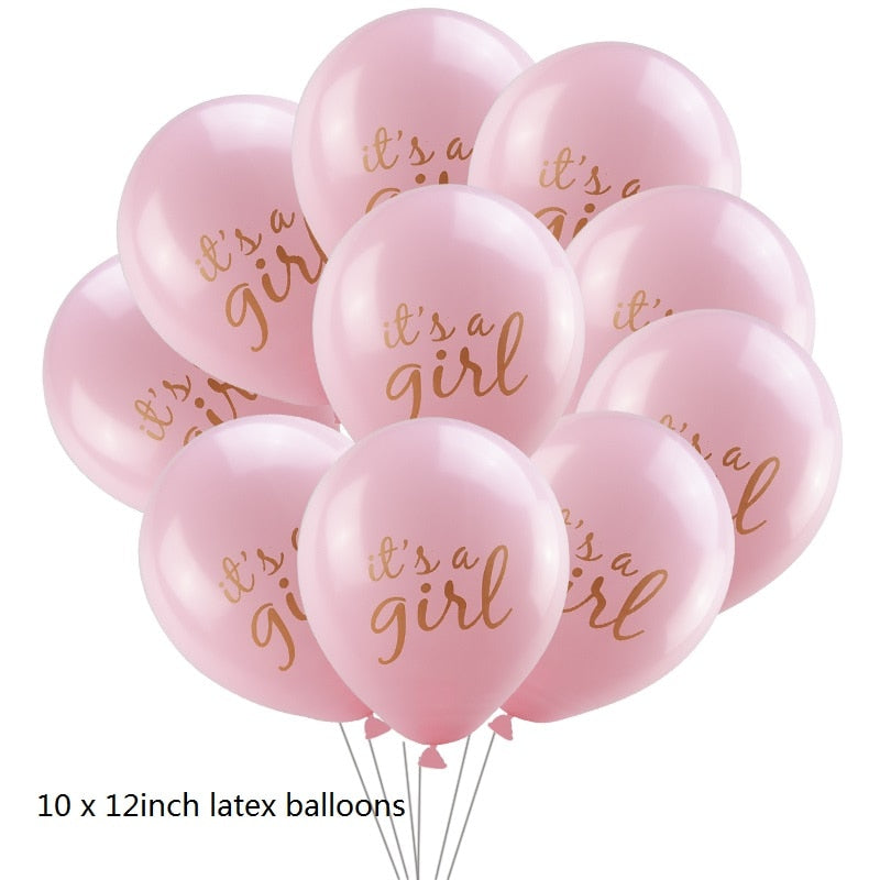 gender reveal party tableware set, view 12 - MRSLM