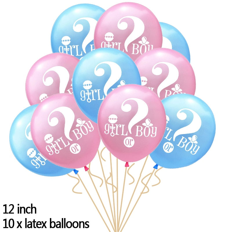 gender reveal party tableware set, view 16 - MRSLM
