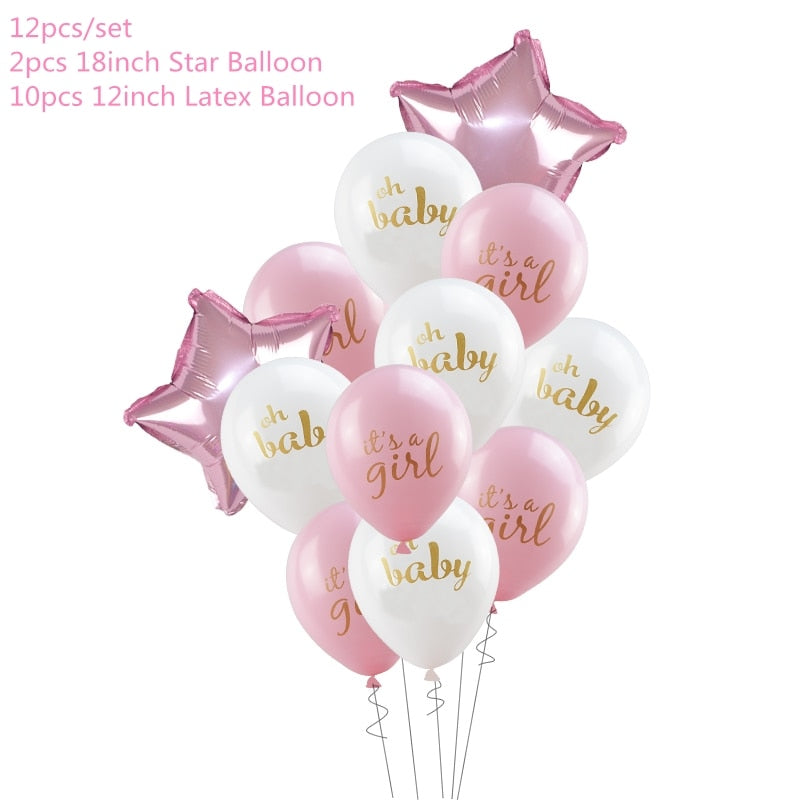 gender reveal party tableware set, view 18 - MRSLM