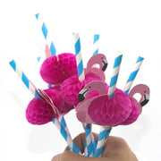 3D flamingo drinking straws, view 5 - MRSLM