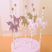 glitter unicorn cake toppers - MRSLM