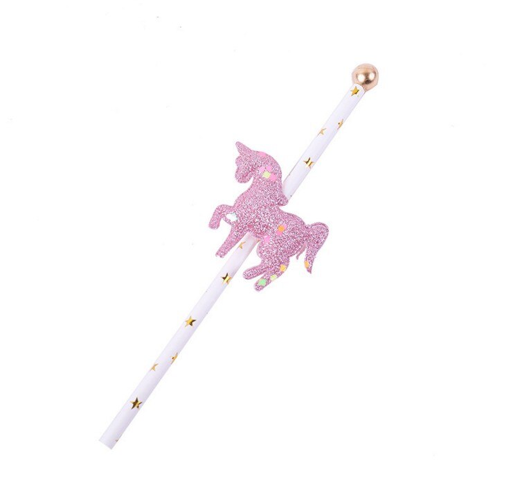 glitter unicorn cake toppers, view 7 - MRSLM