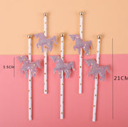 glitter unicorn cake toppers, view 8 - MRSLM