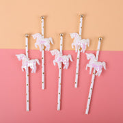 glitter unicorn cake toppers, view 4 - MRSLM