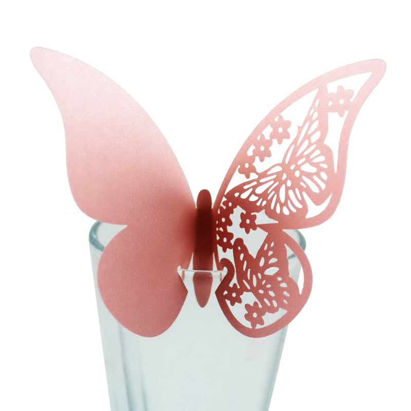 butterfly shaped party tags - MRSLM