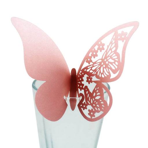 butterfly shaped party tags - MRSLM