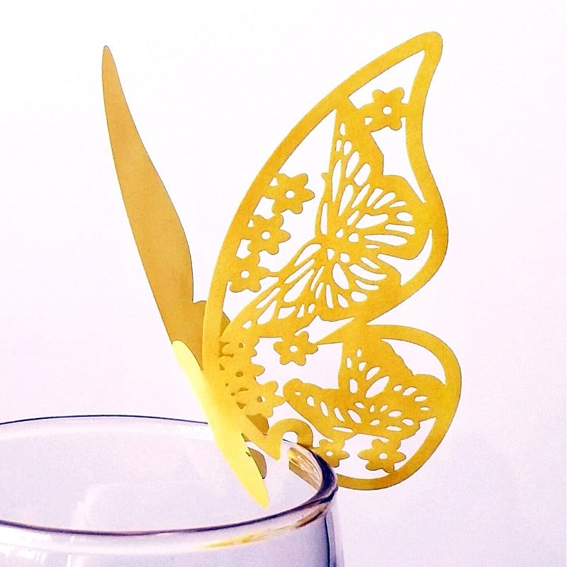 butterfly shaped party tags, view 11 - MRSLM