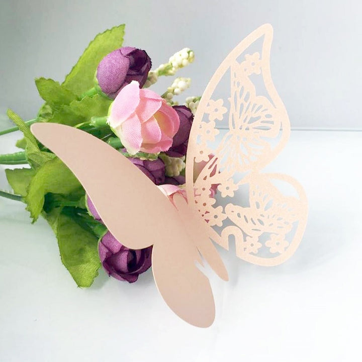 Butterfly Shaped Glass Tags