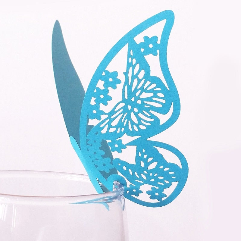 butterfly shaped party tags, view 16 - MRSLM