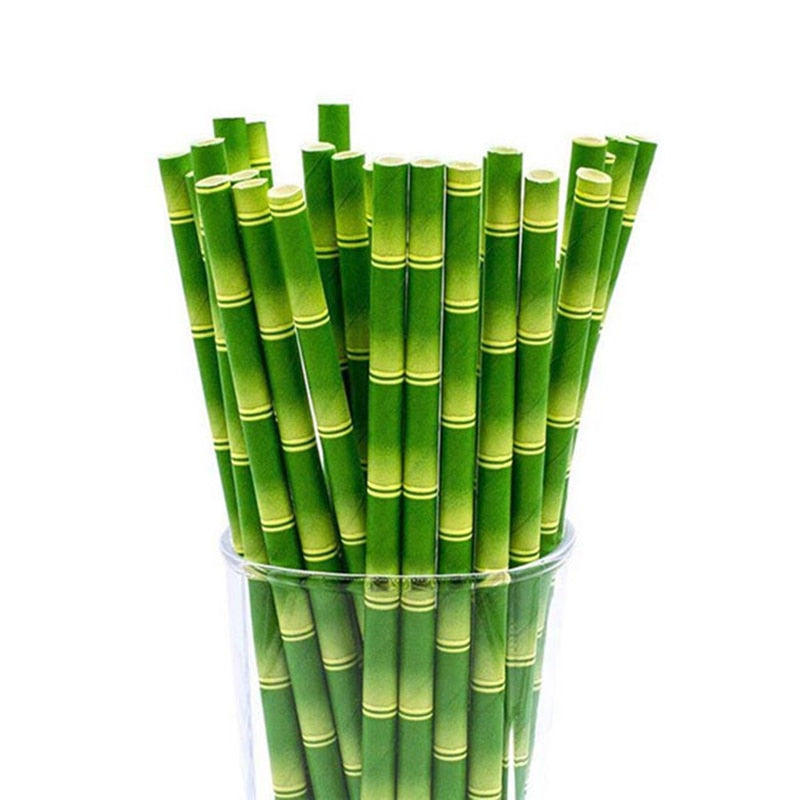 bamboo design paper straws, view 4 - MRSLM