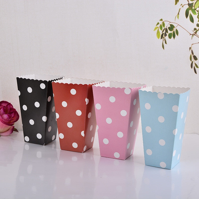 Colorful Paper Popcorn Boxes