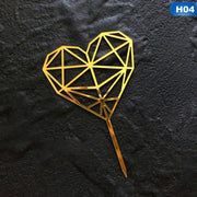 heart shaped cake topper, view 5 - MRSLM