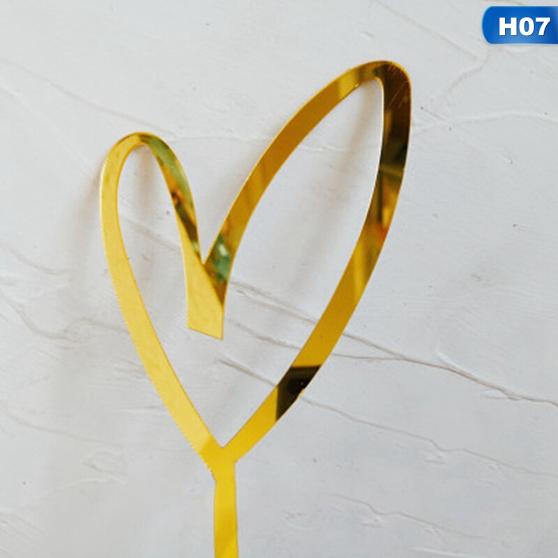 heart shaped cake topper, view 8 - MRSLM
