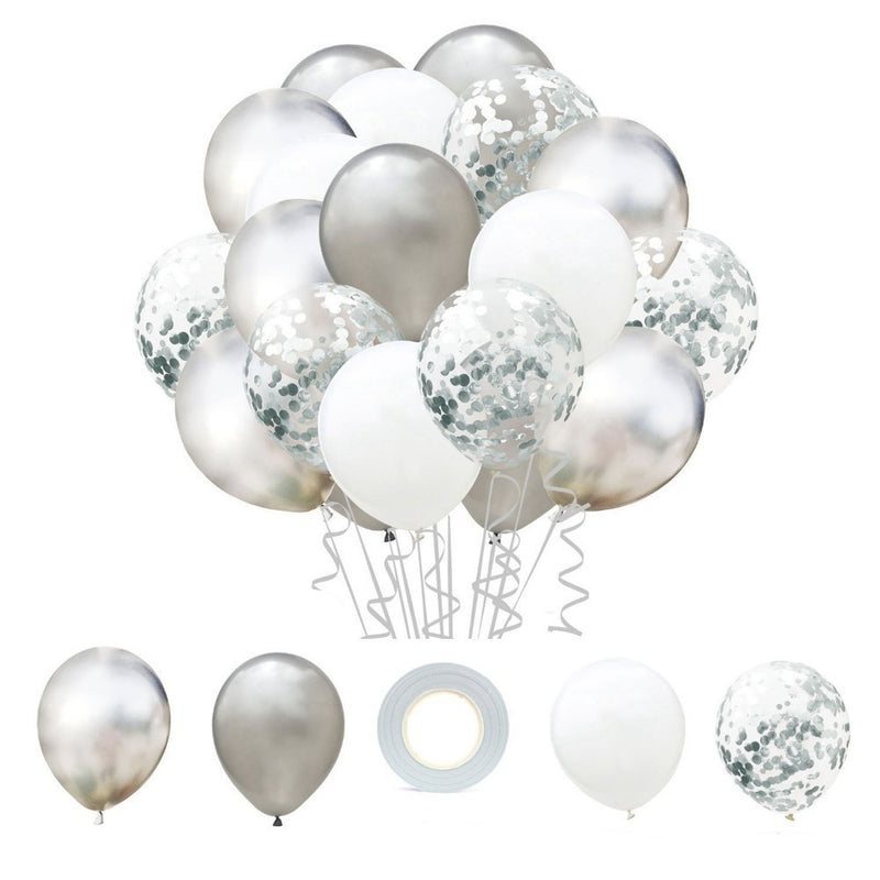 party balloon set with ribbon and confetti, view 37 - MRSLM