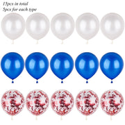 party balloon set with ribbon and confetti, view 12 - MRSLM