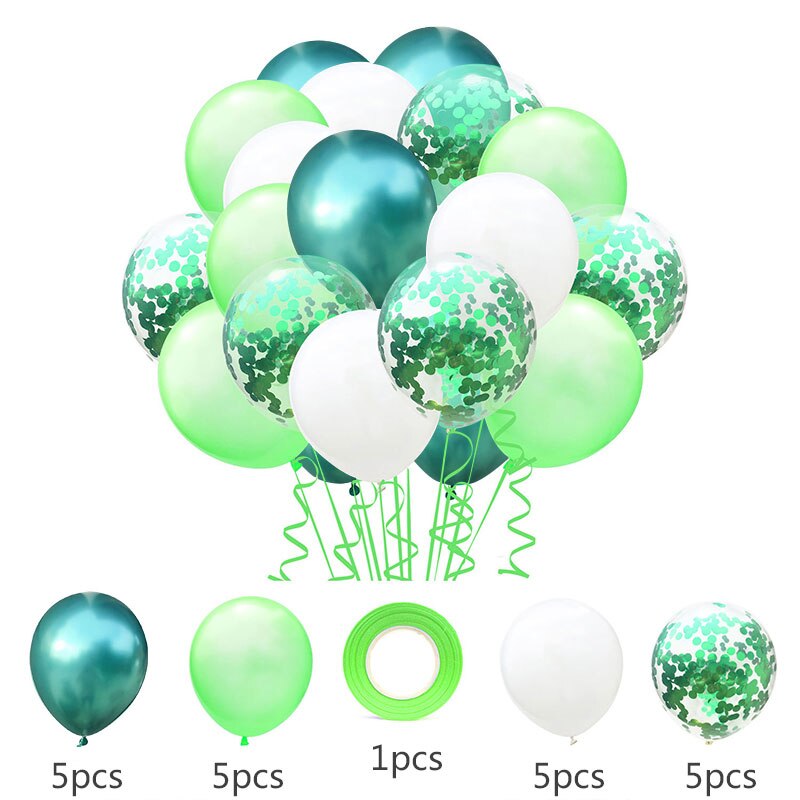 party balloon set with ribbon and confetti, view 14 - MRSLM