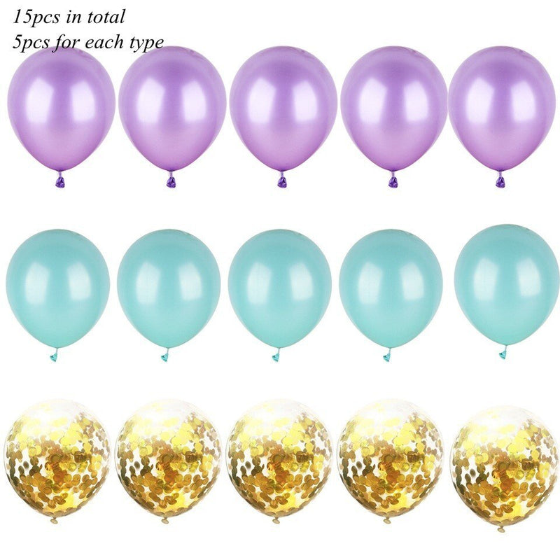 party balloon set with ribbon and confetti, view 18 - MRSLM