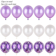 party balloon set with ribbon and confetti, view 29 - MRSLM