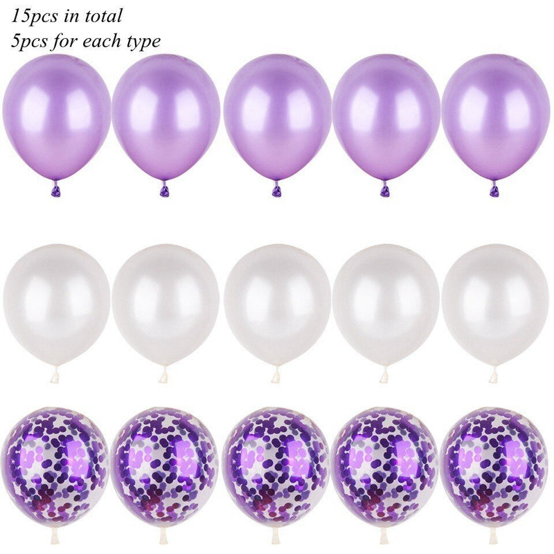 party balloon set with ribbon and confetti, view 29 - MRSLM