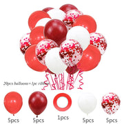 party balloon set with ribbon and confetti, view 33 - MRSLM