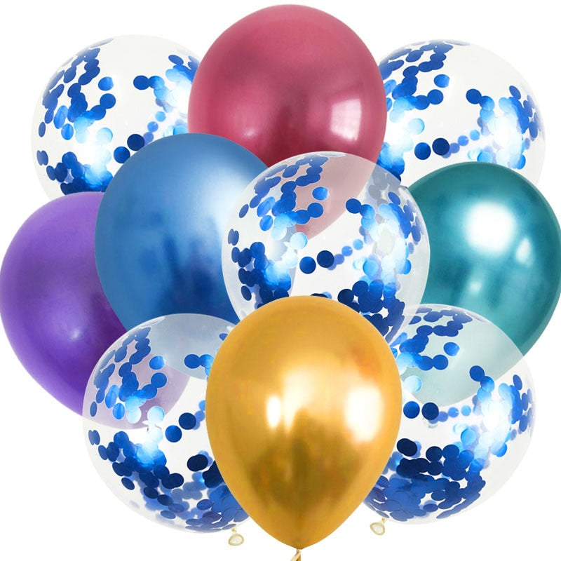 metallic latex party balloons, view 2 - MRSLM