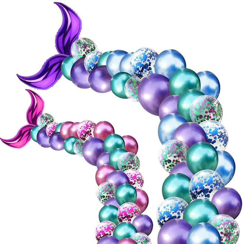 mermaid party balloon arch kit - MRSLM