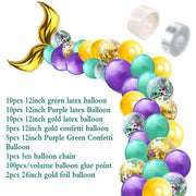 mermaid party balloon arch kit, view 2 - MRSLM
