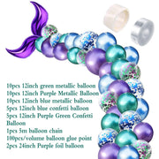 mermaid party balloon arch kit, view 8 - MRSLM