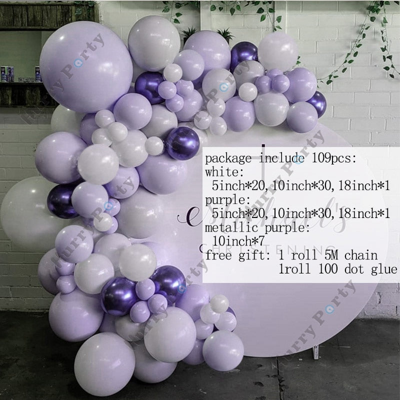 metallic balloon garland arch kit, view 5 - MRSLM