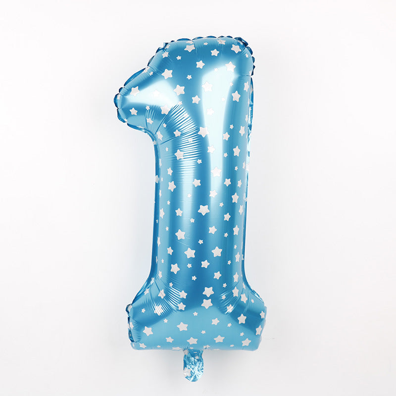 number shaped foil balloons, view 8 - MRSLM