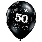 50th birthday latex balloons, view 9 - MRSLM