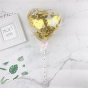 confetti balloon cake topper set, view 2 - MRSLM