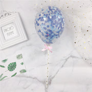 confetti balloon cake topper set, view 4 - MRSLM