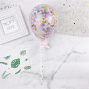 confetti balloon cake topper set, view 8 - MRSLM
