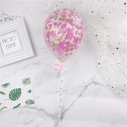 confetti balloon cake topper set, view 9 - MRSLM