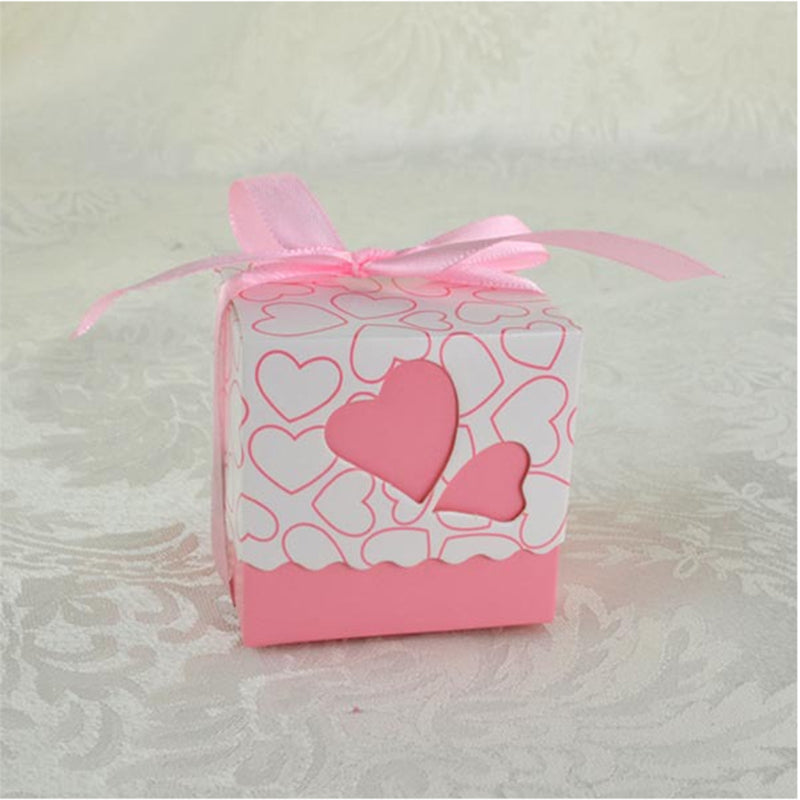 heart gift candy boxes with ribbon, view 10 - MRSLM