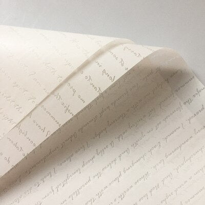 letter printed wrapping paper, view 4 - MRSLM