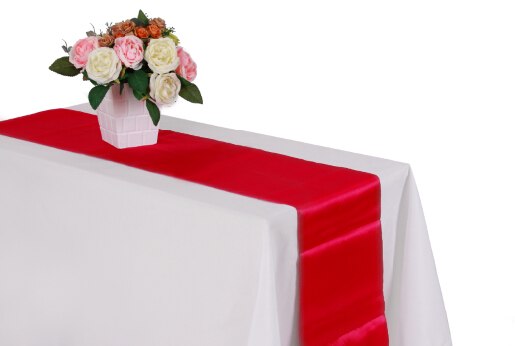 satin table runner, view 6 - MRSLM