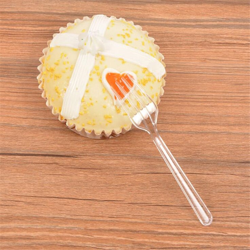 disposable plastic forks set, view 5 - MRSLM