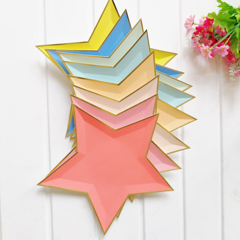 Star Shaped Paper Plates