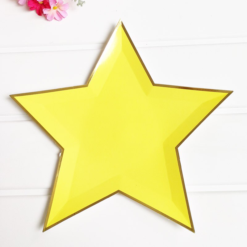 star shaped paper plates, view 2 - MRSLM