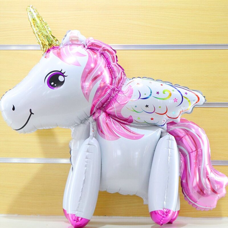 3D rainbow unicorn balloon, view 8 - MRSLM